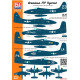 Cta Models 057 1/48 Decal Grumman F7f Tigercat Carrier-based Night Fighters, Usmc/Usn