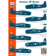 Cta Models 061 1/48 Decal For Grumman F8f Bearcat Usn 8 Markings