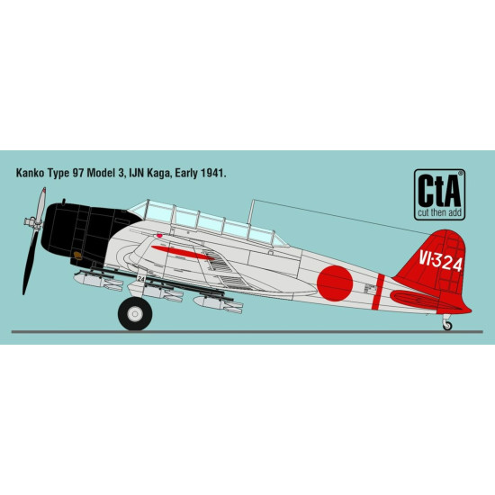 Cta Models 063 1/32 Decal Nakajima B5n2 11 Markings, January 1941 October 1944