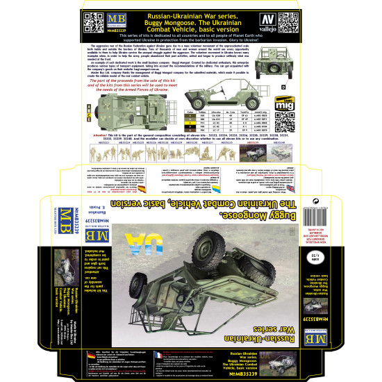 Master Box 35239 1/35 Buggy Mongoose. The Ukrainian Combat Vehicle, Basic Version. Russian-ukrainian War Series