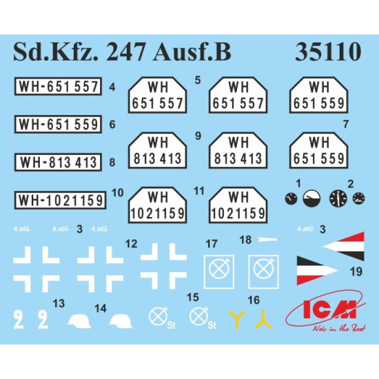 Icm Ds3525 1/35 Wehrmacht Armored Vehicles Plastic Model Kit