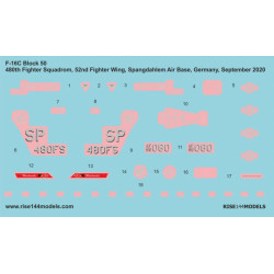 Rise144 Models Rmd001 1/144 F-16c Decals Warhawks Have Glass Scheme