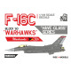 Rise144 Models Rmd001 1/144 F-16c Decals Warhawks Have Glass Scheme