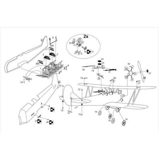 Brengun Brl72284 1/72 Polikarpov Po-2 Kp/Smer Kit Photo-etched Detaling Set