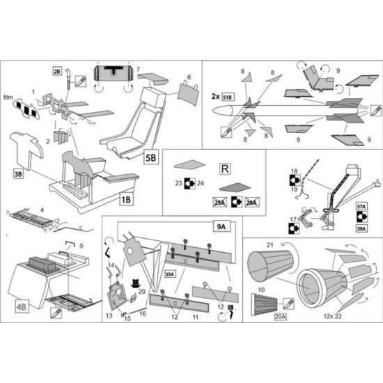 Brengun Brl72285 1/72 Jas-39 Gripen For Italeri Kit Photo-etched Detaling Set