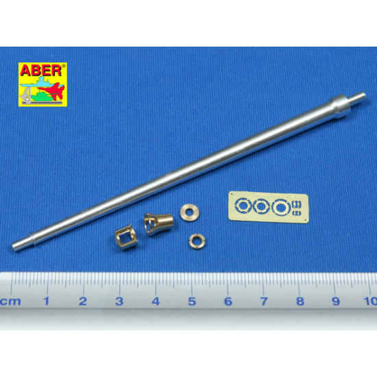 German 7,5cmKwK42L/70 gun barrel with muzzle brake for Panther Ausf. G (Late) 1/35 Aber 35-L36 German 7,5cmKwK42L/70 gun barrel with muzzle brake for Panther Ausf. G (Late) 1/35 Aber 35-L36