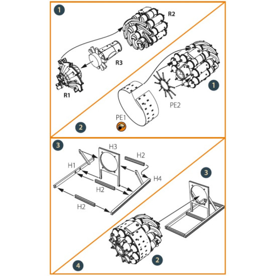 Clear Prop Cpa48045 1/48 Gloster E28/39 Pioneer Engine Set For Cp Kits Cp4823