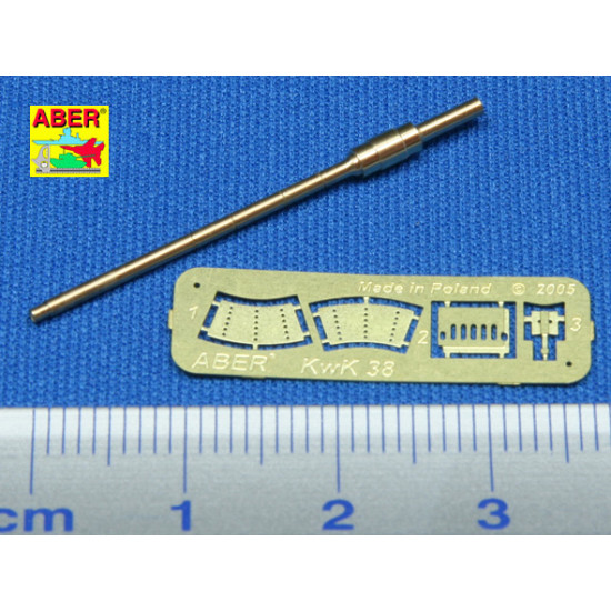 German 2 cm tank gun barrel L/56 for KwK 38 1/35 Aber 35-L42
