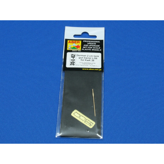 German 2 cm tank gun barrel L/56 for KwK 38 1/35 Aber 35-L42