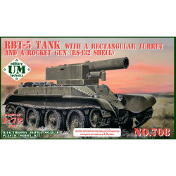 Umt 708 1/72 Rbt 5 Tank With A Rectangular Turret And A Rocket Gun Rs 132 Shell