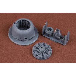 Sbs 72086 1/72 Sbd-2/3 Dauntless Engine And Cowling Set For Flyhawk Kit