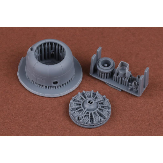 Sbs 72086 1/72 Sbd-2/3 Dauntless Engine And Cowling Set For Flyhawk Kit