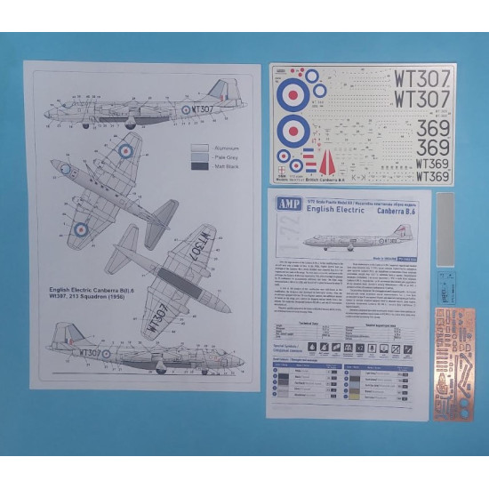 Amp 72-02lim 1/72 English Electric Canberra B6 Plastic Model Kit