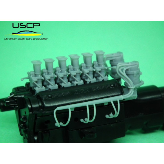 Uscp 24a105 1/24 Ferrari 250 Series Engine Detail Up