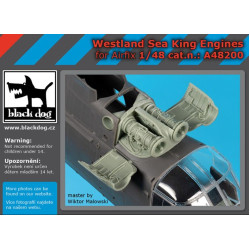 Black Dog A48200 1/48 Westland Sea King Engines For Airfix