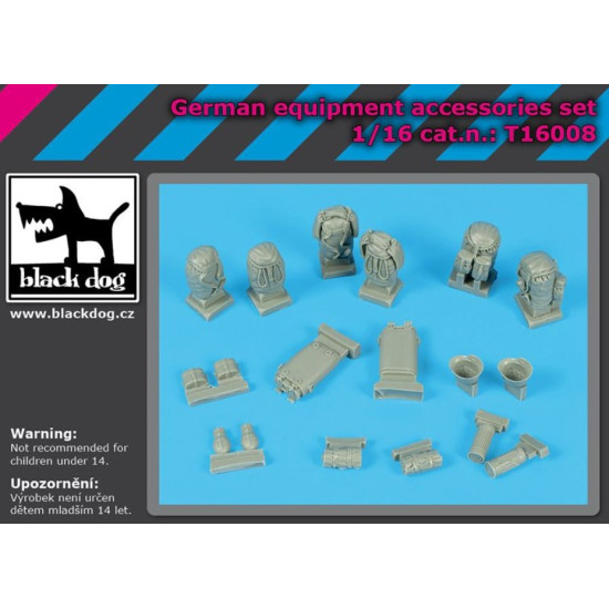 Black Dog T16008 1/16 German Equipment Accessories Set