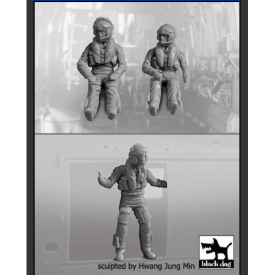 Black Dog F48001 1/48 Westland Sea King Pilots