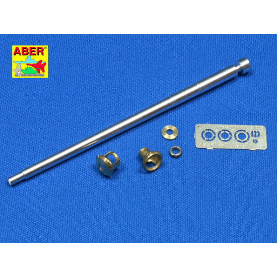 Germ.75mm barrel for KwK40L/48 with late model muzzle brake for Pz.Kpfw.VI, Ausf.J late 1/35 Aber 35-L48 Germ.75mm barrel for KwK40L/48 with late model muzzle brake for Pz.Kpfw.VI, Ausf.J late 1/35 Aber 35-L48