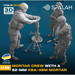 Spalah 10935 1/35 A Set Of Models And Figures Ukrainian Mortar Crew With A 82 Mm Kba 48m Mortar