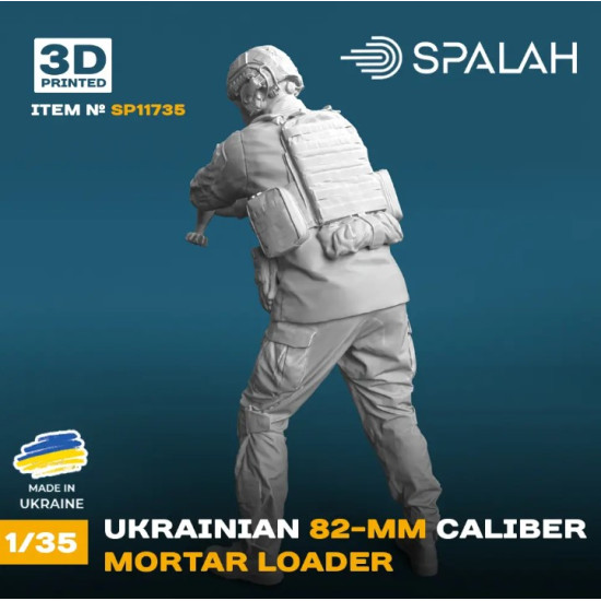 Spalah 11735 1/35 Figure Ukrainian 82 Mm Caliber Mortar Loader 1pcs