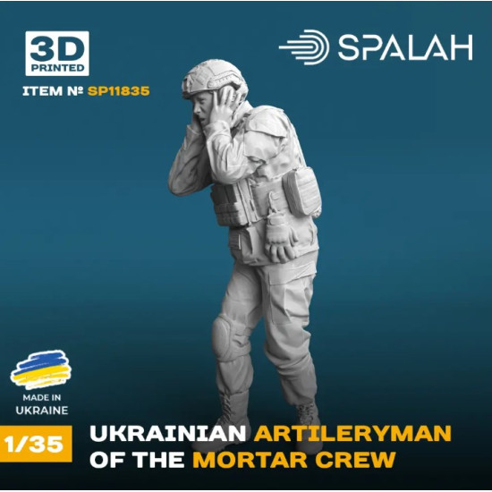 Spalah 11835 1/35 Figure Ukrainian Artilleryman Of The Mortar Crew 1pcs