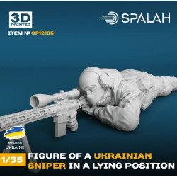 Spalah 12135 1/35 Figure Ukrainian Sniper In A Lying Position 1pcs