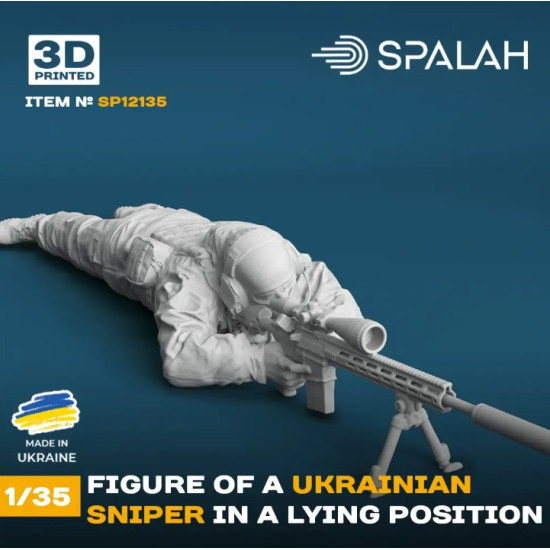 Spalah 12135 1/35 Figure Ukrainian Sniper In A Lying Position 1pcs