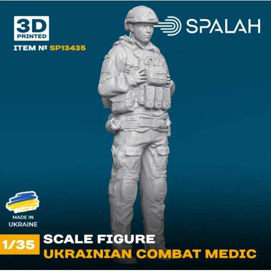 Spalah 13435 1/35 Figure Ukrainian Sniper Fire Adjuster 1pcs Figure Ukrainian Combat Medic 1pcs