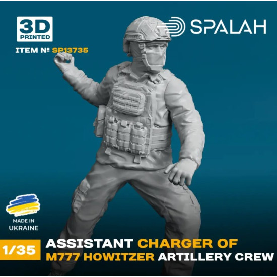 Spalah 13735 1/35 Figure Assistant Charger Of M777 Howitzer 1pcs