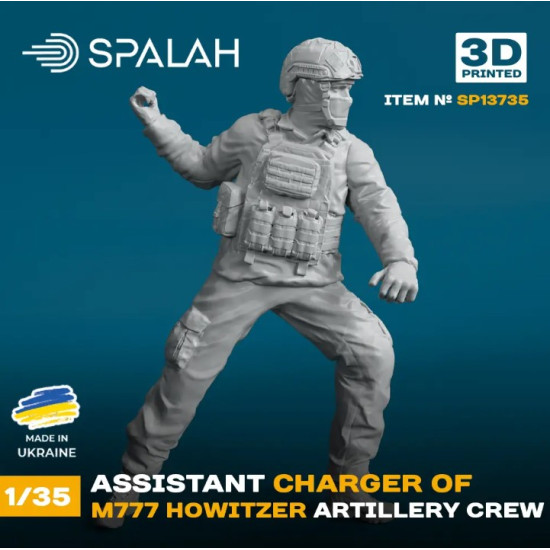 Spalah 13735 1/35 Figure Assistant Charger Of M777 Howitzer 1pcs