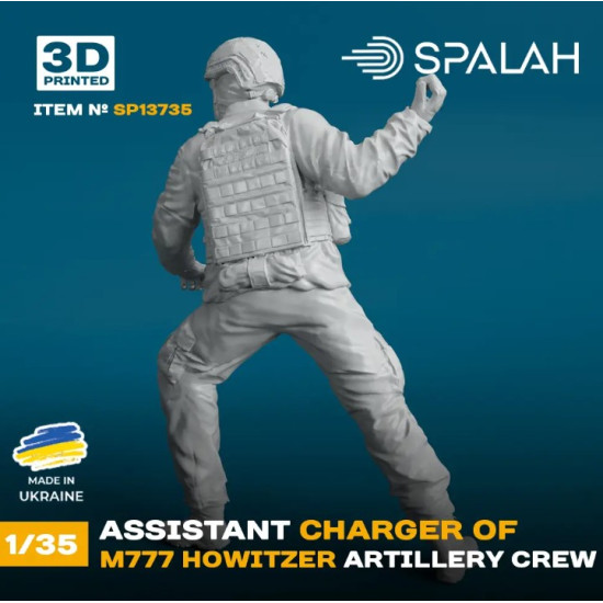 Spalah 13735 1/35 Figure Assistant Charger Of M777 Howitzer 1pcs