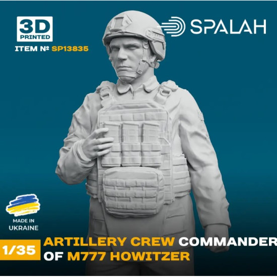 Spalah 13835 1/35 Figure Artillery Crew Commander Of M777 Howitzer 1pcs