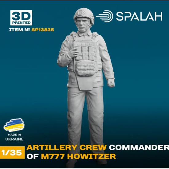 Spalah 13835 1/35 Figure Artillery Crew Commander Of M777 Howitzer 1pcs