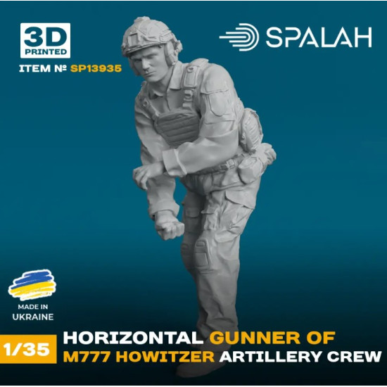 Spalah 13935 1/35 Figure Horizontal Gunner Of M777 Howitzer 1pcs