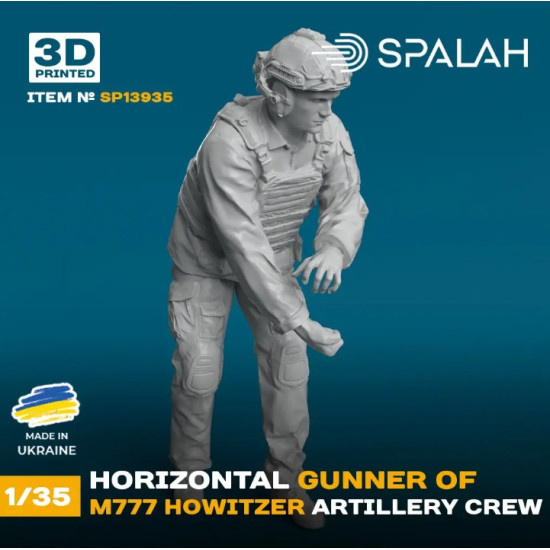 Spalah 13935 1/35 Figure Horizontal Gunner Of M777 Howitzer 1pcs