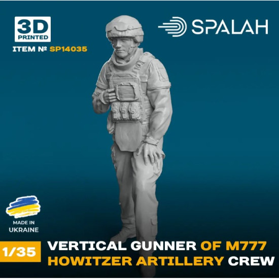 Spalah 14035 1/35 Figure Vertical Gunner Of M777 Howitzer 1pcs