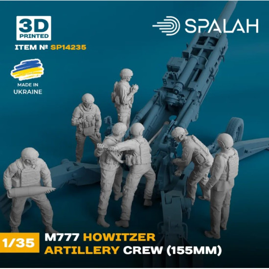 Spalah 14235 1/35 Set Of Figures M777 Howitzer Artillery Crew