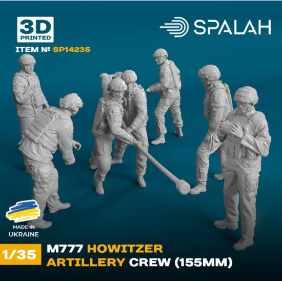 Spalah 14235 1/35 Set Of Figures M777 Howitzer Artillery Crew