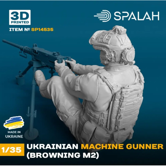 Spalah 14535 1/35 Figure Ukrainian Machine Gunner Browning M2 1pcs