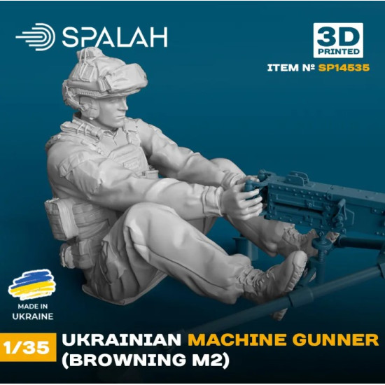 Spalah 14535 1/35 Figure Ukrainian Machine Gunner Browning M2 1pcs