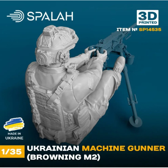 Spalah 14535 1/35 Figure Ukrainian Machine Gunner Browning M2 1pcs