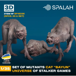 Spalah 16335 1/35 Set Of Mutants Cat Bayun Universe Of Stalker Games 3psc