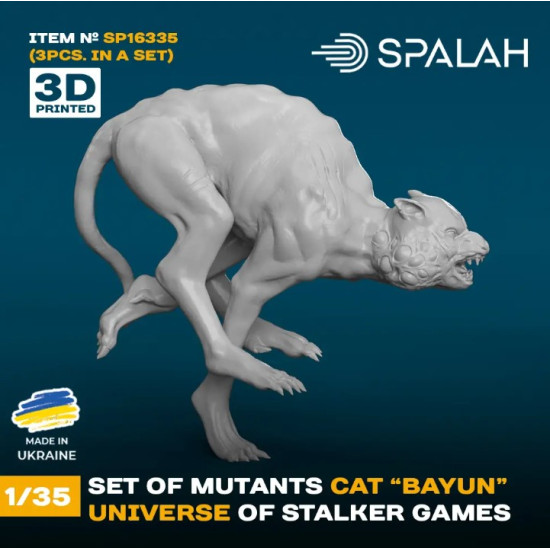 Spalah 16335 1/35 Set Of Mutants Cat Bayun Universe Of Stalker Games 3psc