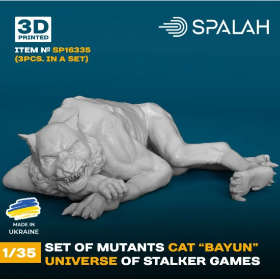 Spalah 16335 1/35 Set Of Mutants Cat Bayun Universe Of Stalker Games 3psc