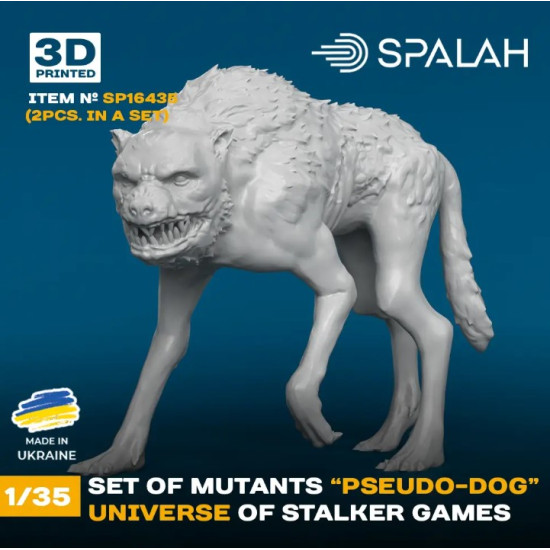 Spalah 16435 1/35 Set Of Mutants Pseudo Dog Universe Of Stalker Games 2psc