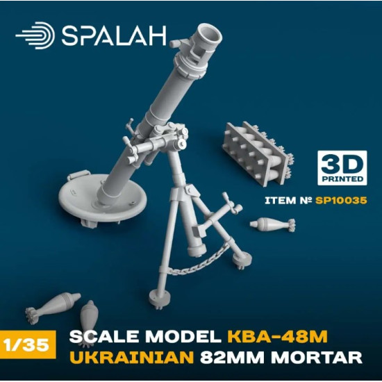 Spalah 10035 1/35 Scale Model Ukrainian Mortar Caliber 82 Mm Kba 48m 1pcs