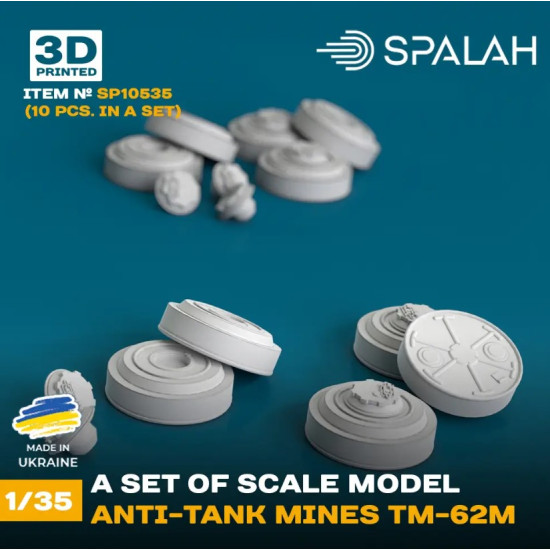 Spalah 10535 1/35 A Set Of Scale Models Anti Tank Mines Tm 62m 10pcs