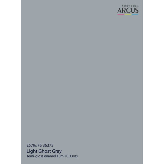 Arcus A579 Acrylic Paint Fs 36375 Light Ghost Gray Saturated Color 10ml