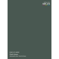 Arcus A587 Acrylic Paint Fs 34092 Dark Green Saturated Color 10ml