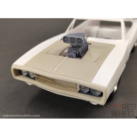 Red Wheel 25002 1/25 Doms 70 Dodge Charger F F Detail Up Set